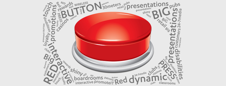 Big Red Button word cloud image